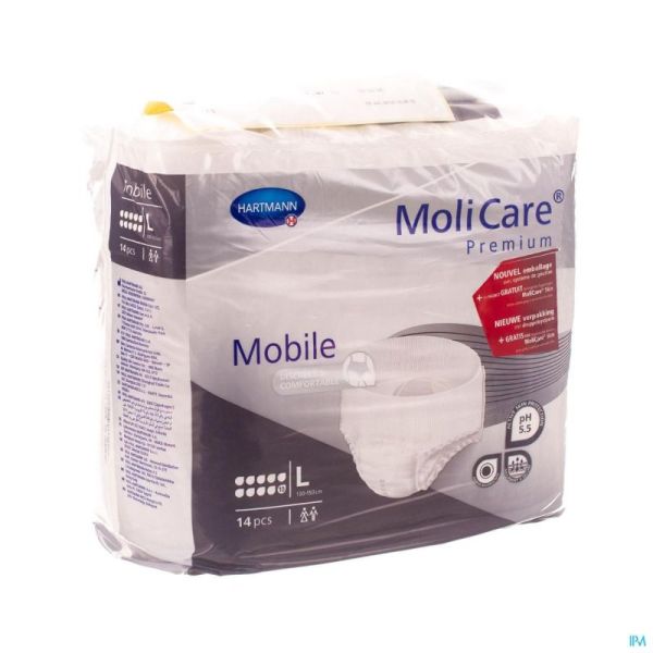 Molicare Premium Mobile 10 Gouttes Large 14 Langes