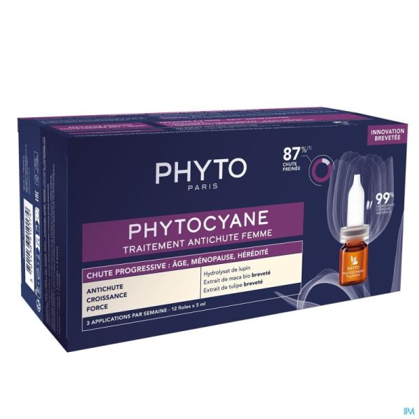 Phytocyane Traitement Chute Progressive Ampoules 12x5ml