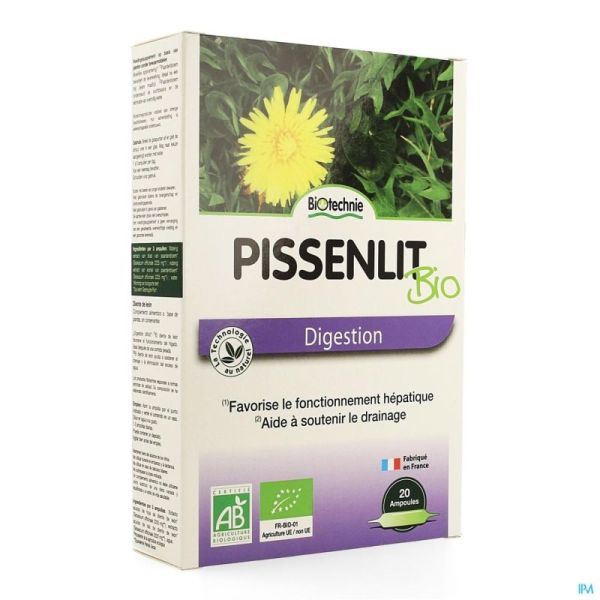 Pissenlit Bio Amp 20x10ml Biotechnie