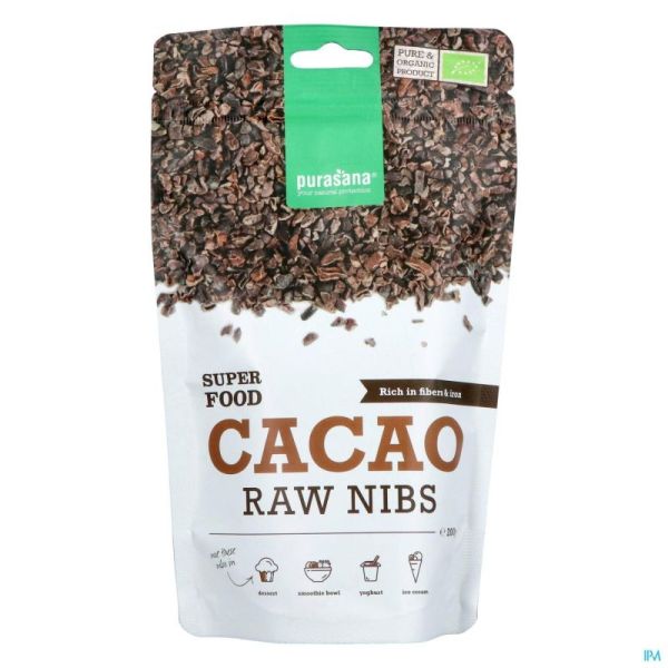 Purasana Vegan Eclat Feves Cacao 200g Be-bio-02