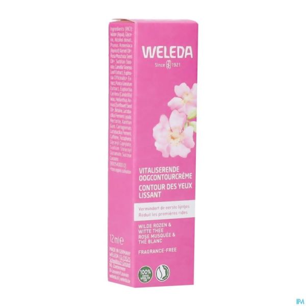 Weleda Contour.yeux Lissant Rose Musq.&thé Blanc 12ml