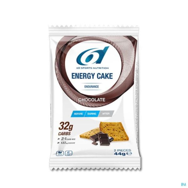 6d Energy Cake Chocolate 6x44g