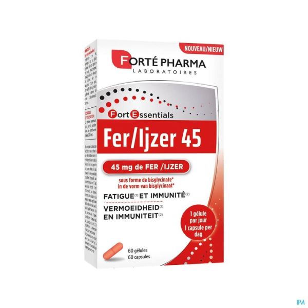 Fer 45 Forte Pharma Gélules 60