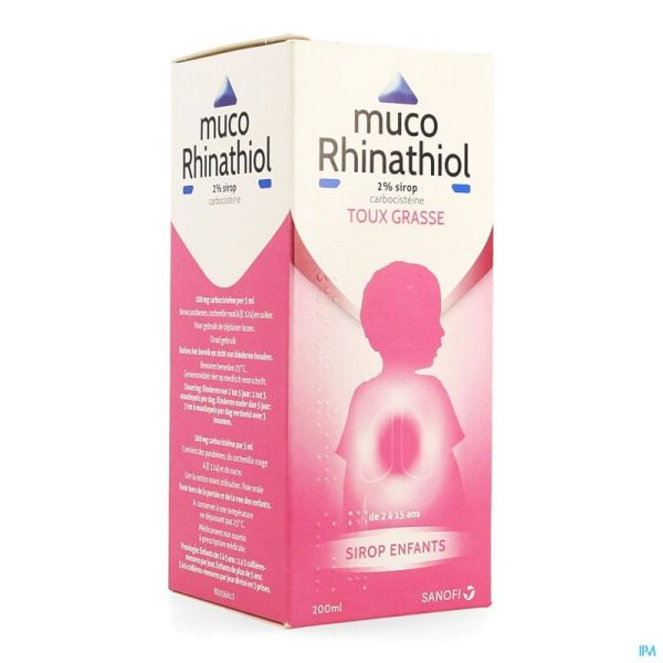 Muco Rhinathiol Sirop Enfants 200 Ml