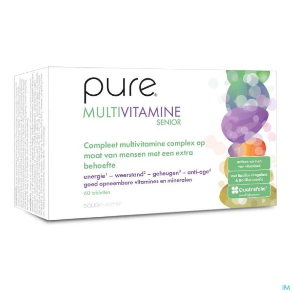 Pure Multivitamine Senior Comprimés 60