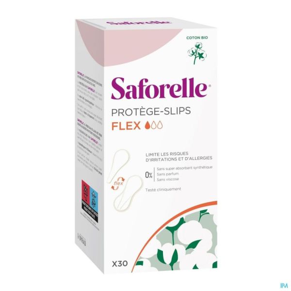 Saforelle Coton Protect Protège Slips Bio 30