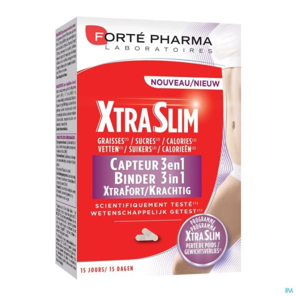 Xtra Slim Capteur 3en1 60 Gélules Forte Pharma