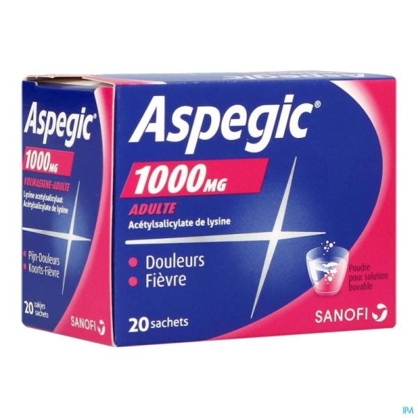 Aspegic 1000 Adt 20 Sachets