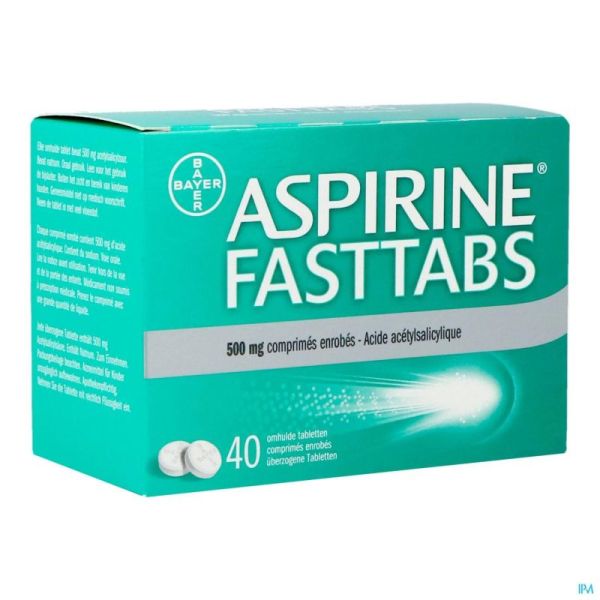 Aspirine Fasttabs 40 Comprimés