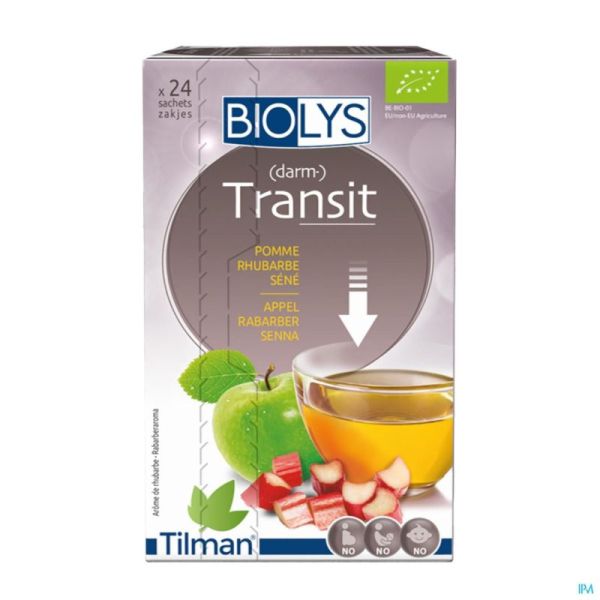 Biolys Pomme Rhubarbe Sené 24 Infusettes