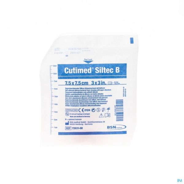 Cutimed Siltec B Cp 7,5x7,5 7263100 1 Pièce