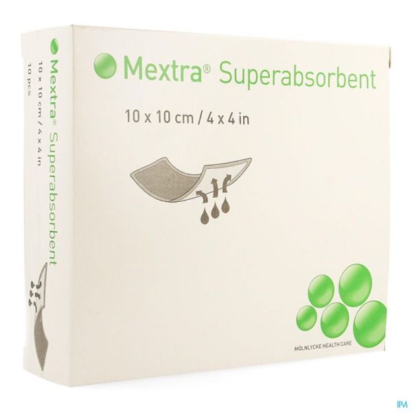 Mextra Superabsorbent  10,0x10,0cm 10 610700