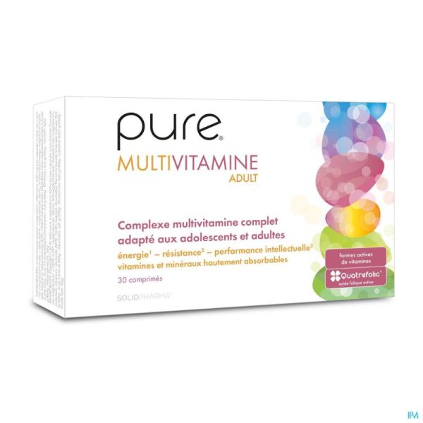Pure Multivitamine Adult Comprimés 30