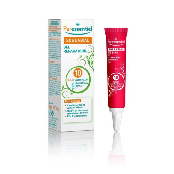 Puressentiel Sos Gel Labial 10 Huiles Essentielles 5 Ml