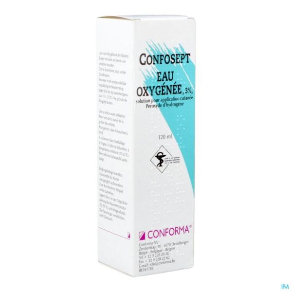 Confosept Eau Oxygene 3 % 120 Ml