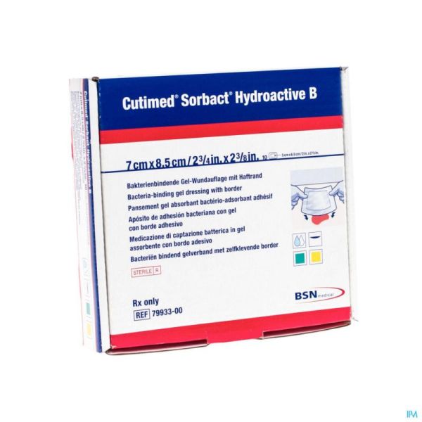 Cutimed Sorbact Hydro B 7x8,5cm 7993300