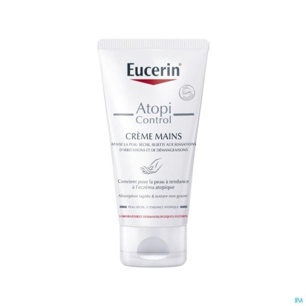Eucerin Atopicontrol Crème pour les Mains Tube 75ml