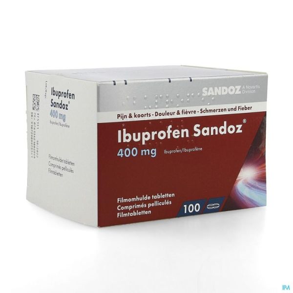 Ibuprofen Sandoz 100 Comprimés 400 Mg