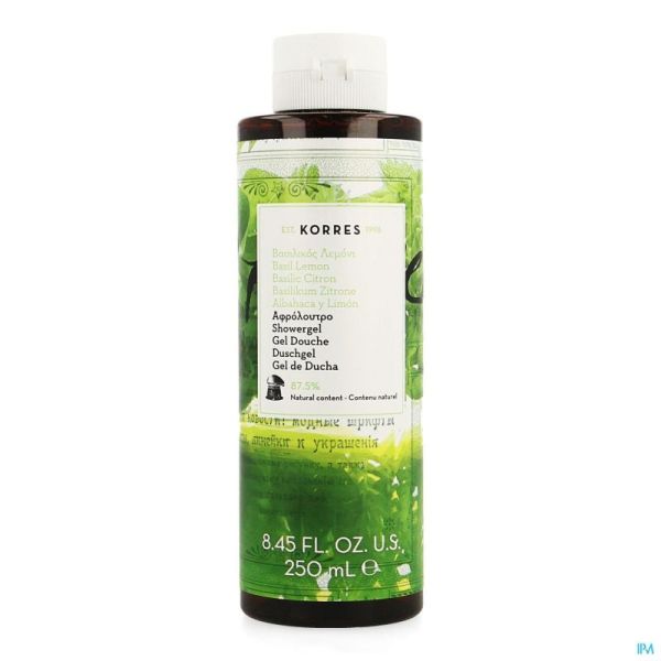 Korres Gel Douche Basilicum Lemon 250ml