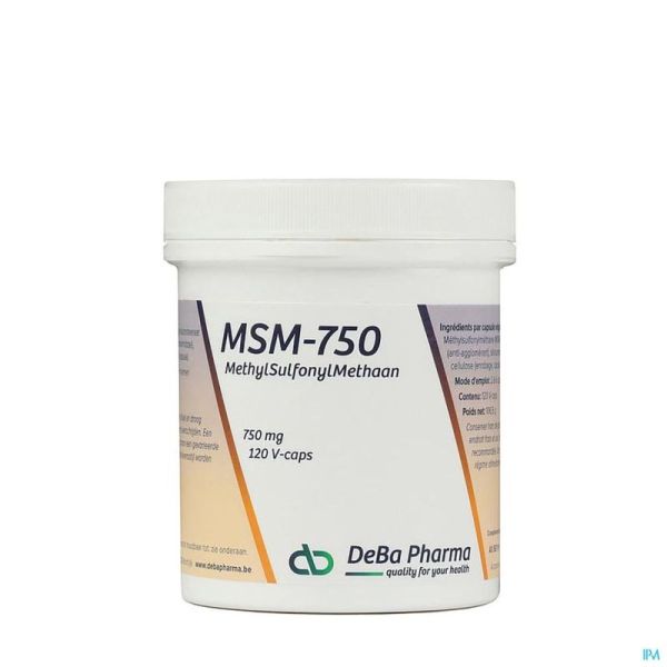 M.s.m 120 Gélules Deba 750 Mg