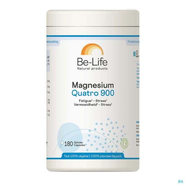 Magnesium Quatro 900 Be Life Gélules 180