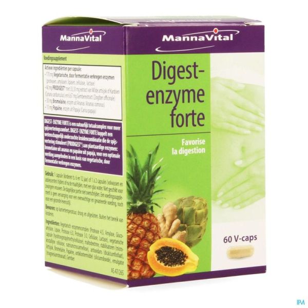 Mannavital Digest Enzyme Forte V-gélules 60