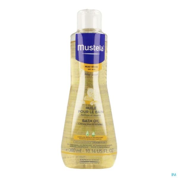 Mustela Peaux Sèches Huile De Bain 300 Ml