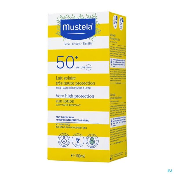 Mustela Solaire Lait Très Haute Protection Ip50+ 100ml