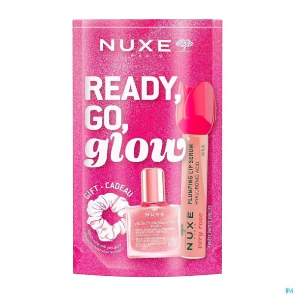 Nuxe Very Rose Gloss 8ml+ Huile Flacon Or 10+ Chouchou
